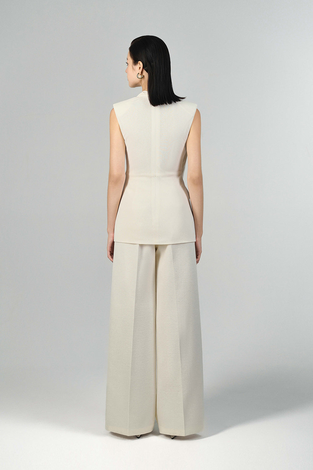 Mia Wide-leg Pleated Pants
