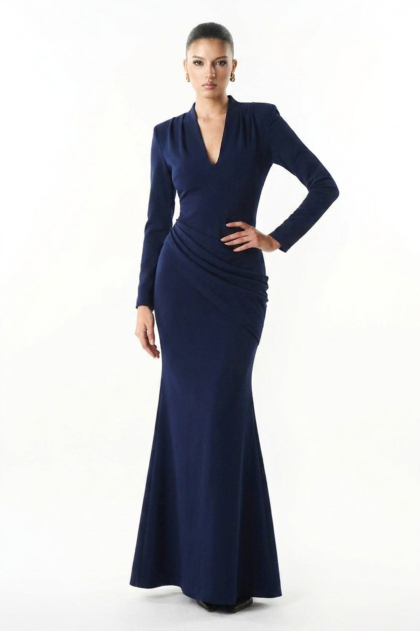 Mirer - Aveline Long Sleeve Dress-1
