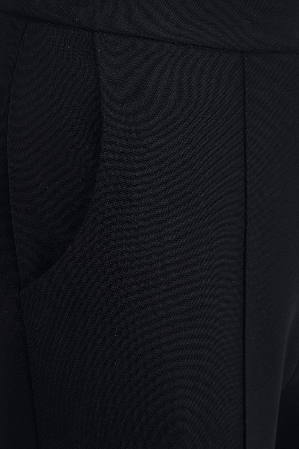 Mirer - Kiva Straight Ribbed Cotton Spandex Pants-1