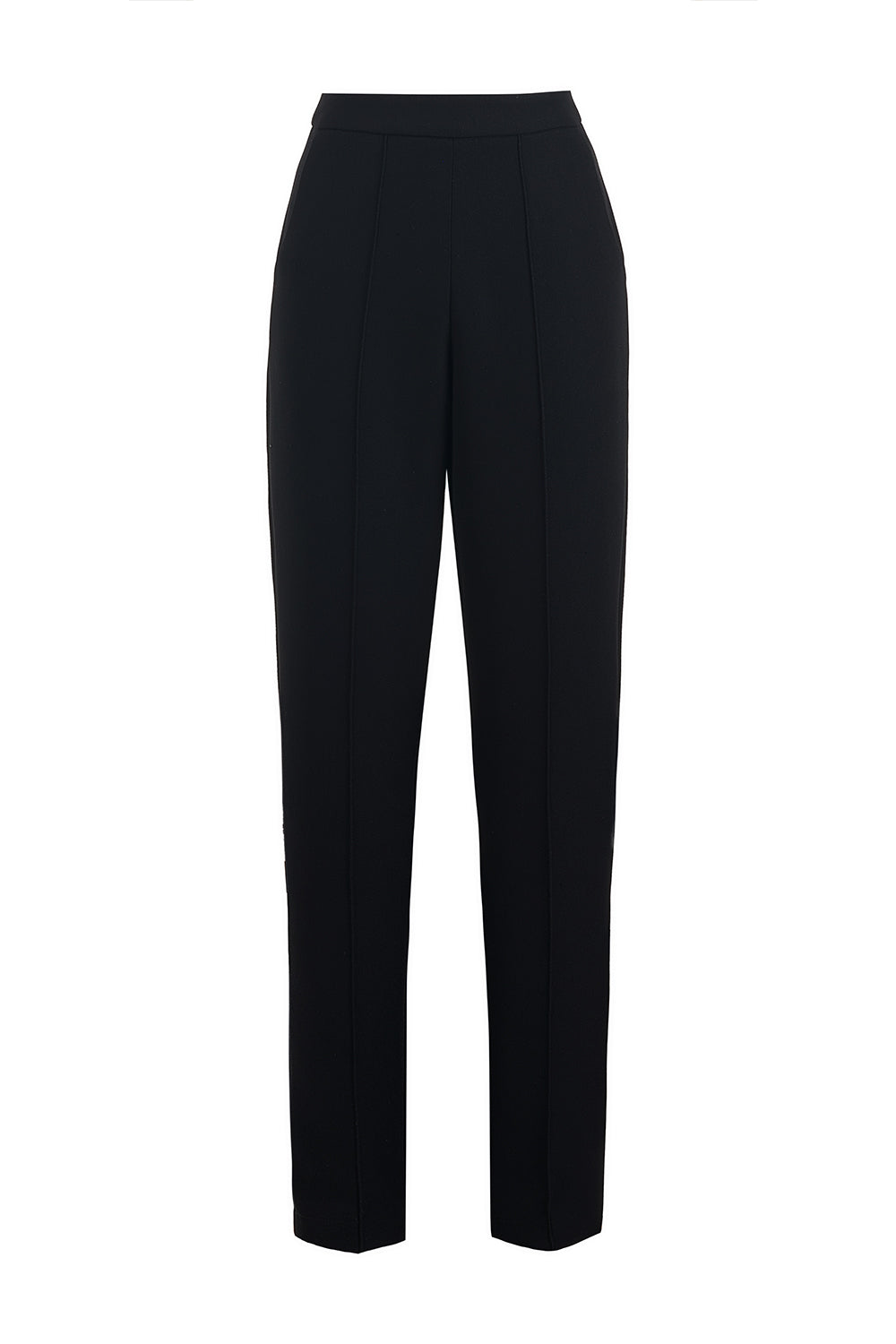 Mirer - Kiva Straight Ribbed Cotton Spandex Pants-0