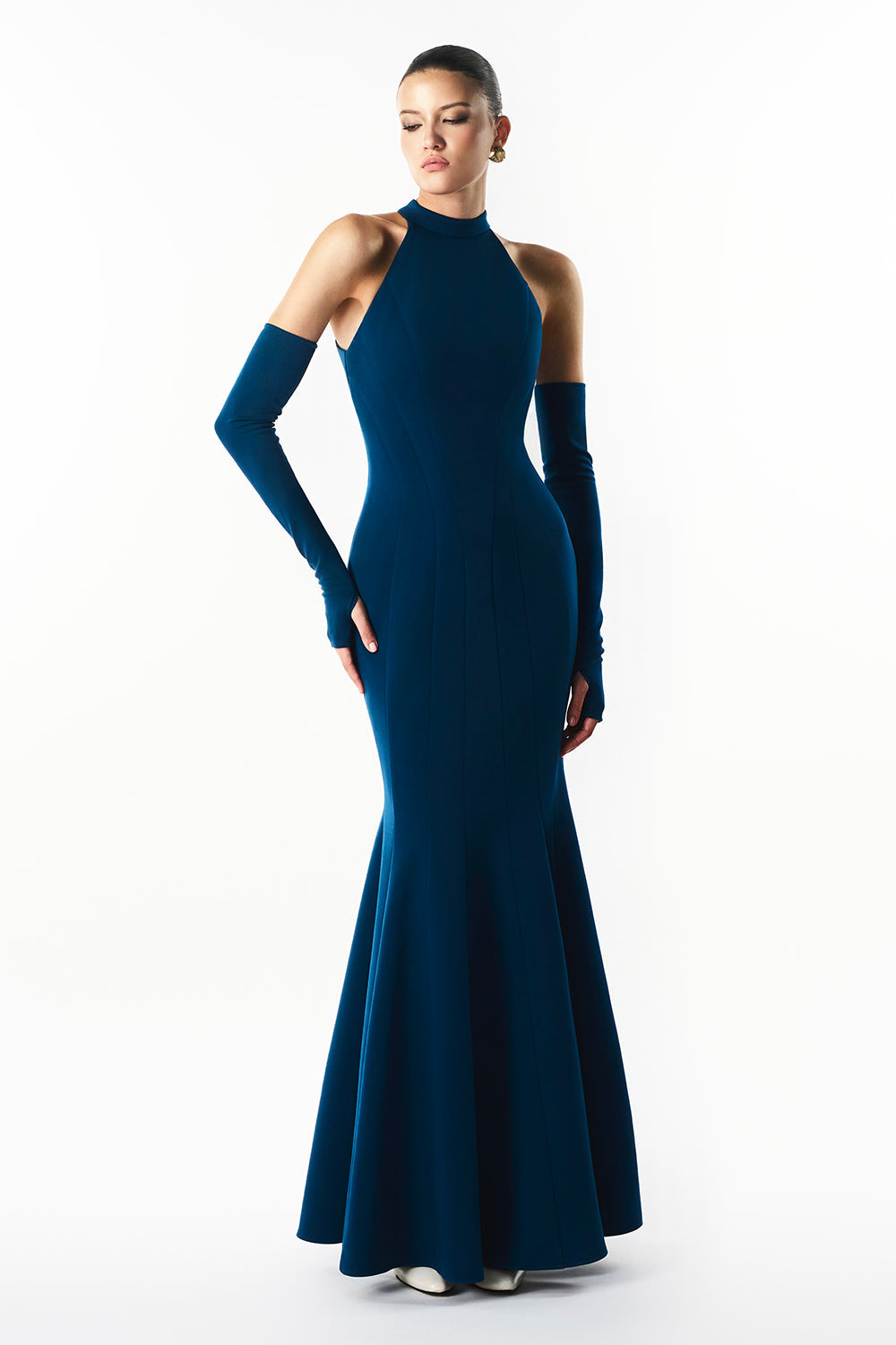 Mirer - Merina Mermaid Cotton Maxi Dress-0