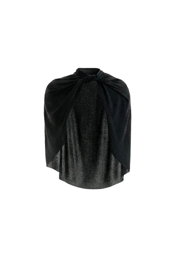 Mirer - Sora High Neck Cotton Cape-0
