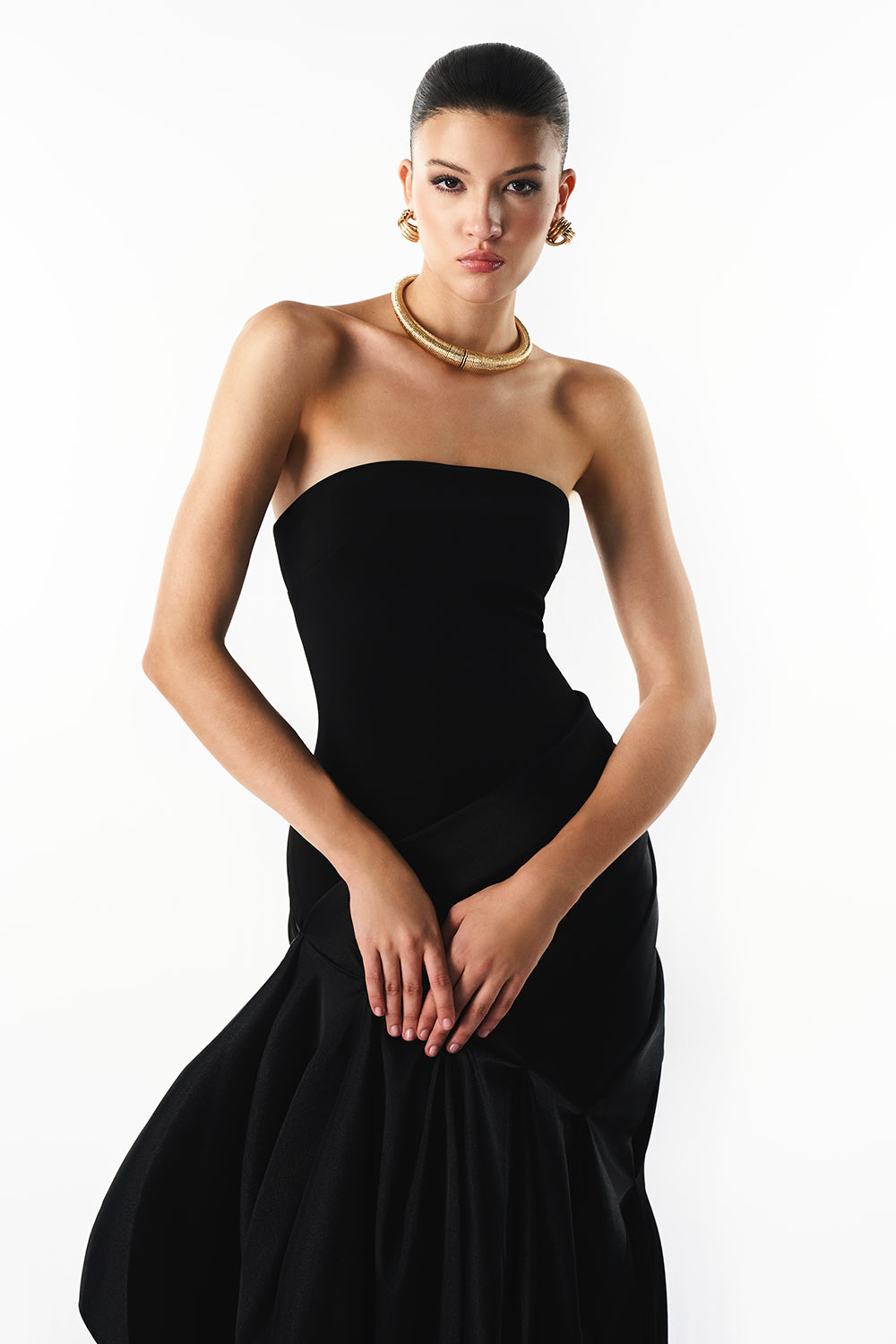 Mirer - Sora Mermaid Gathering Maxi Dress-3