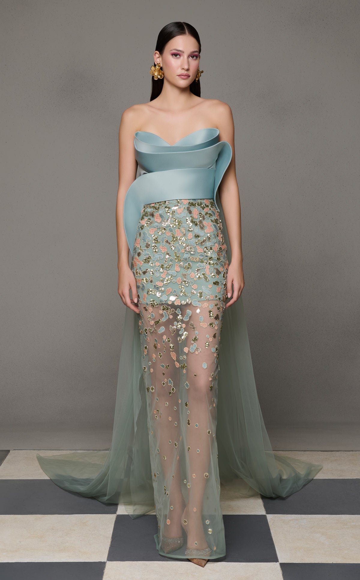 Nour Fathallah N0625 - Elegant Evening Gown