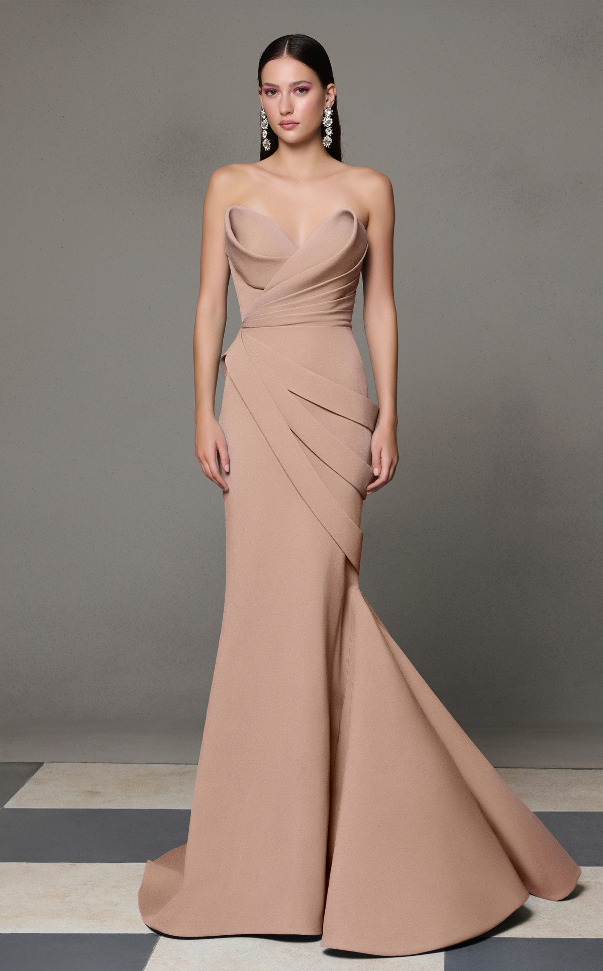 Nour Fathallah N0637 - Sophisticated Evening Gown
