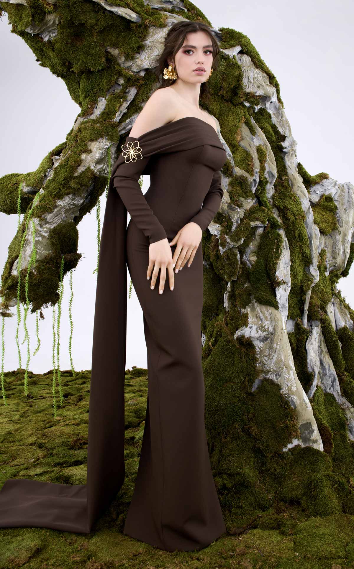Nour Fathallah N0674 - Sophisticated Evening Gown