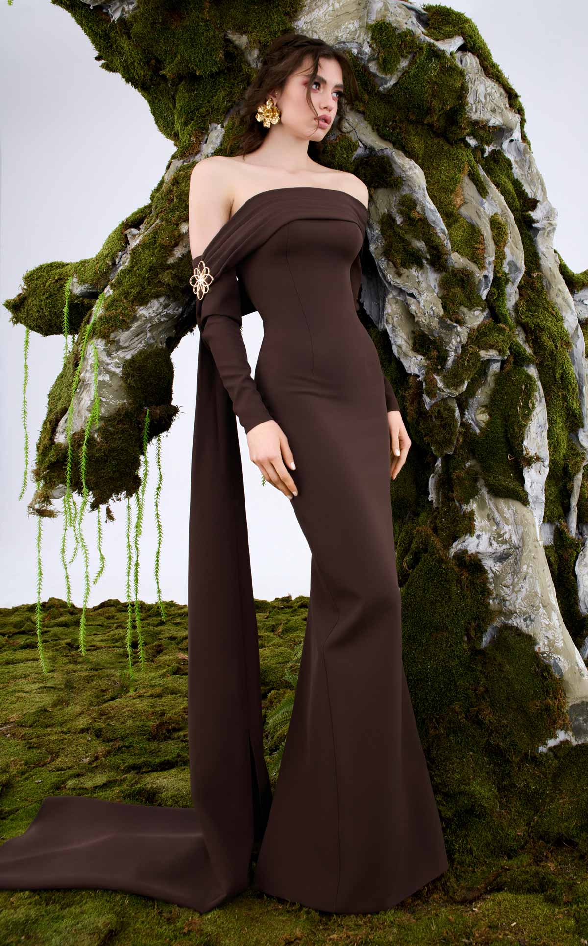 Nour Fathallah N0674 - Sophisticated Evening Gown