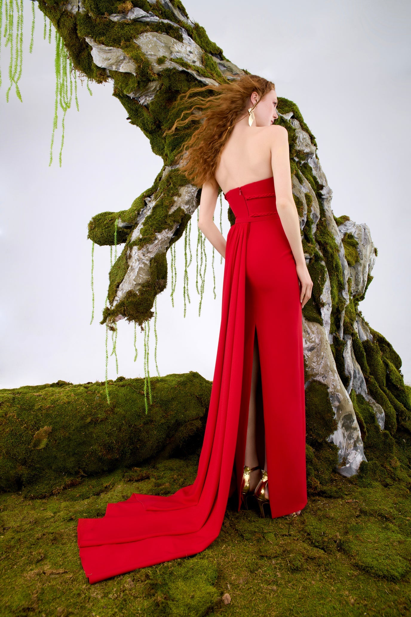 Nour Fathallah N0677 - Refined Contrast Evening Gown