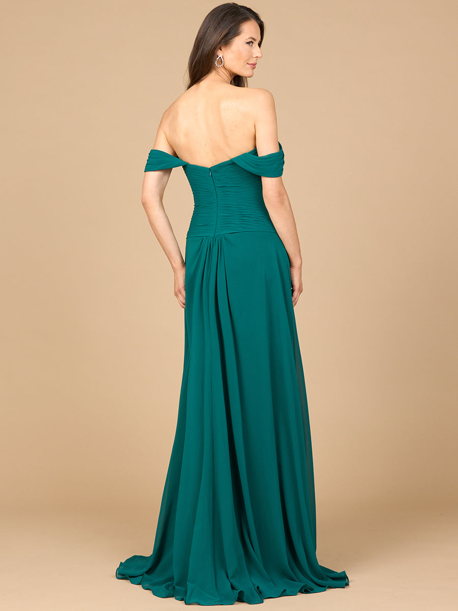 Off Shoulder Chiffon Dress 28911