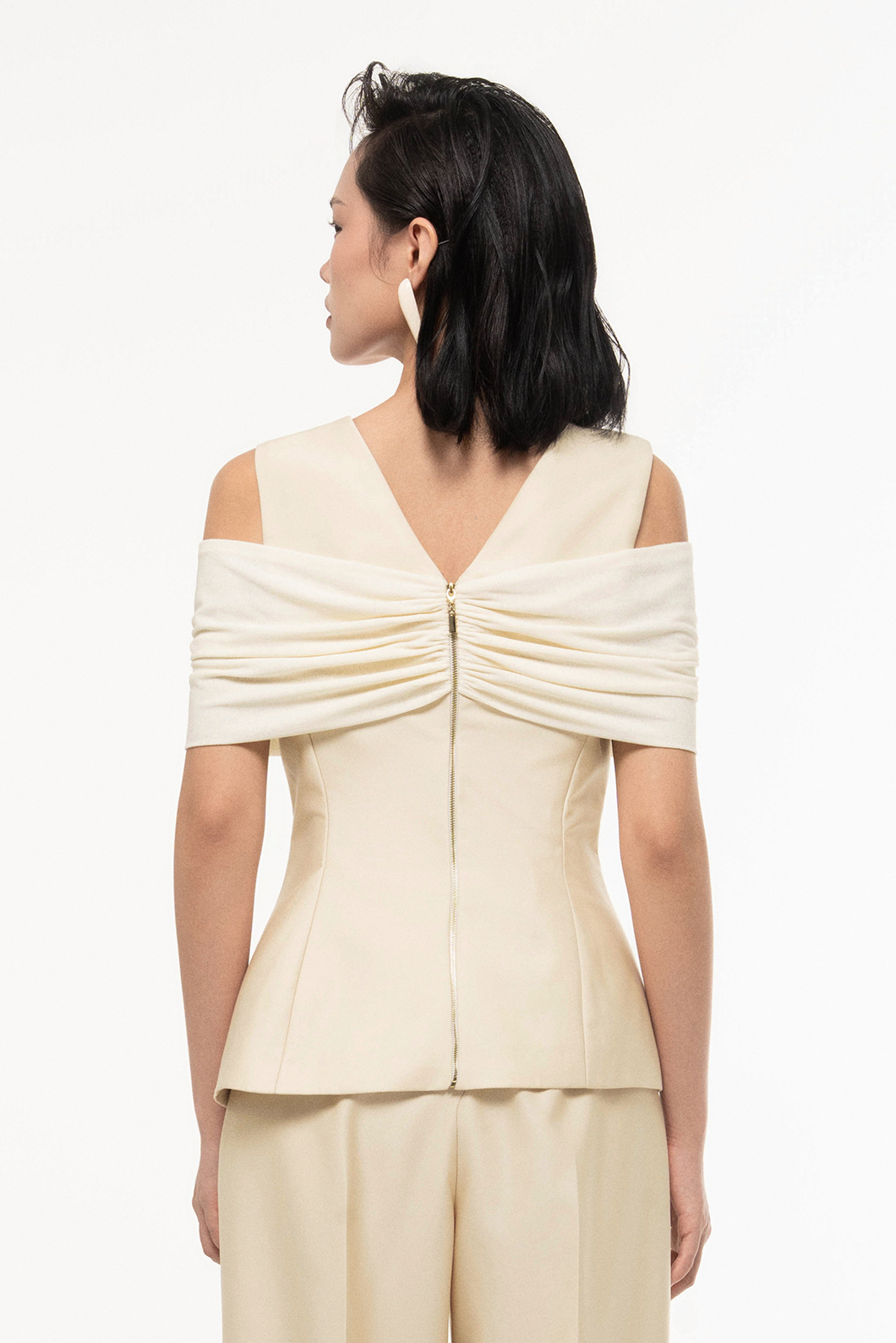 Off-Shoulder Draped Top