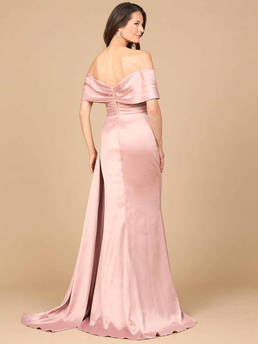 Off Shoulder Satin Dress 28945