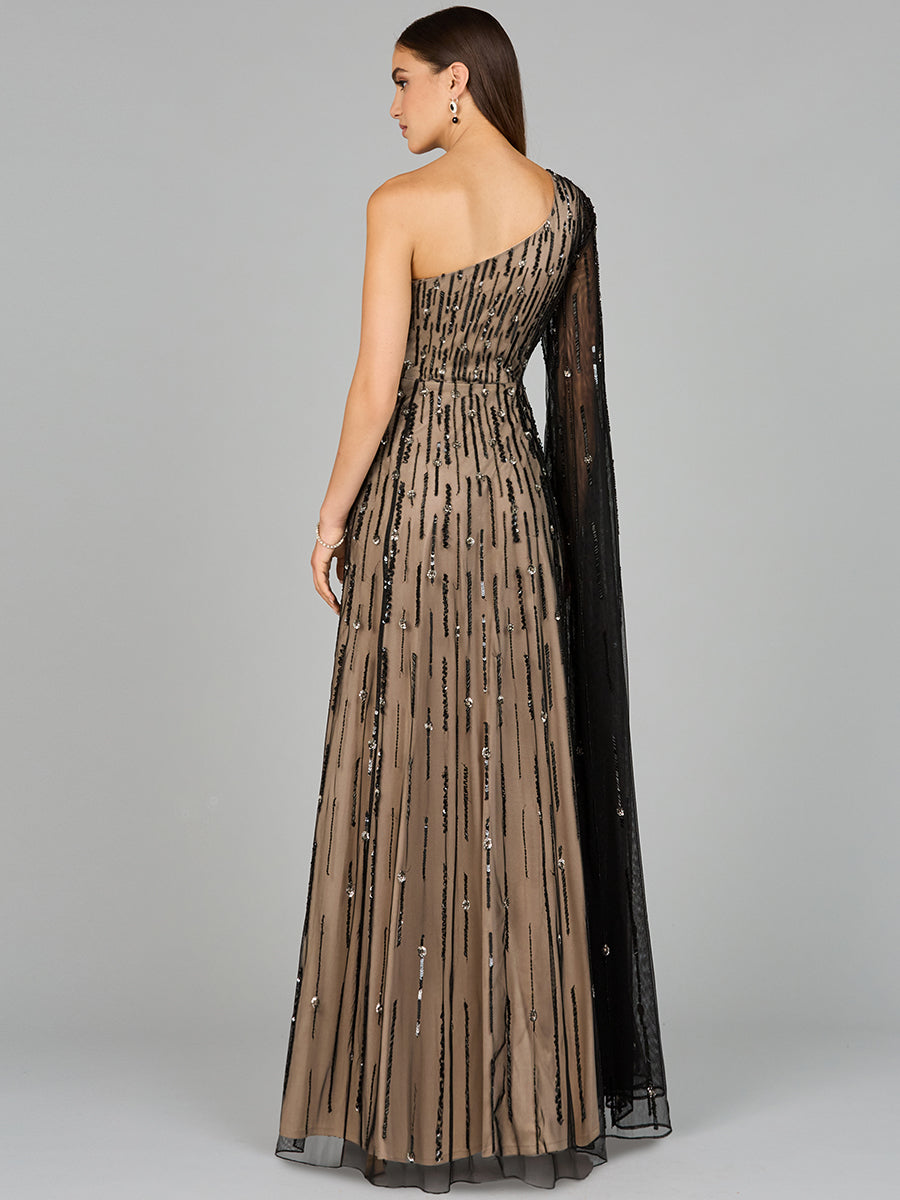 One Shoulder Ball Gown 29083