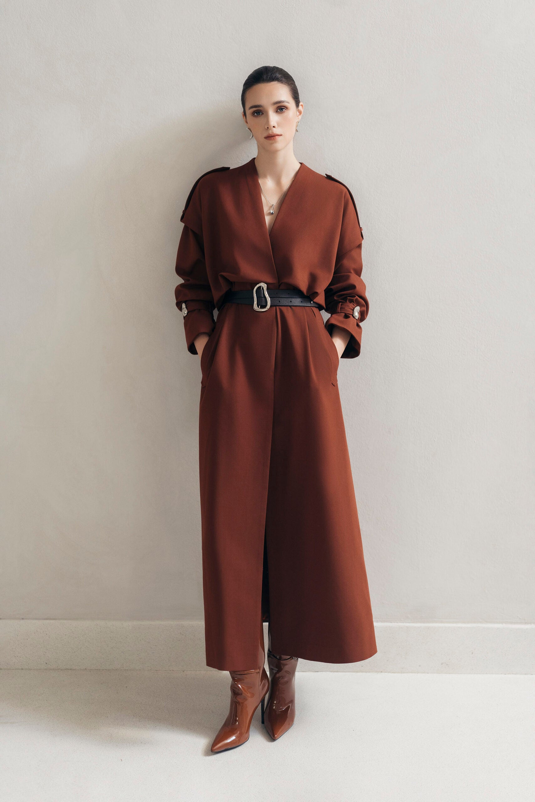 Orange Charm Trench