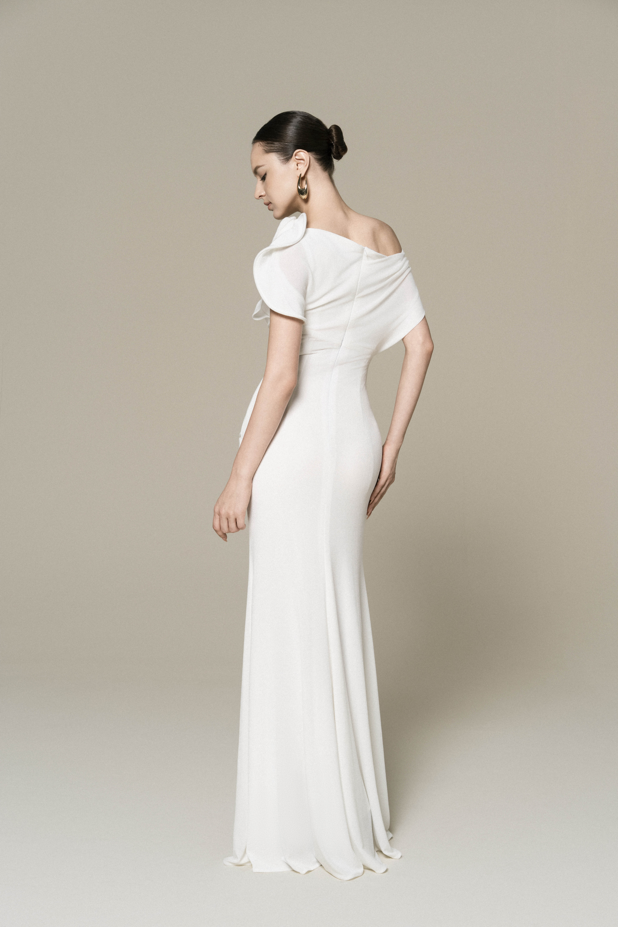 Orchid Drape Gown