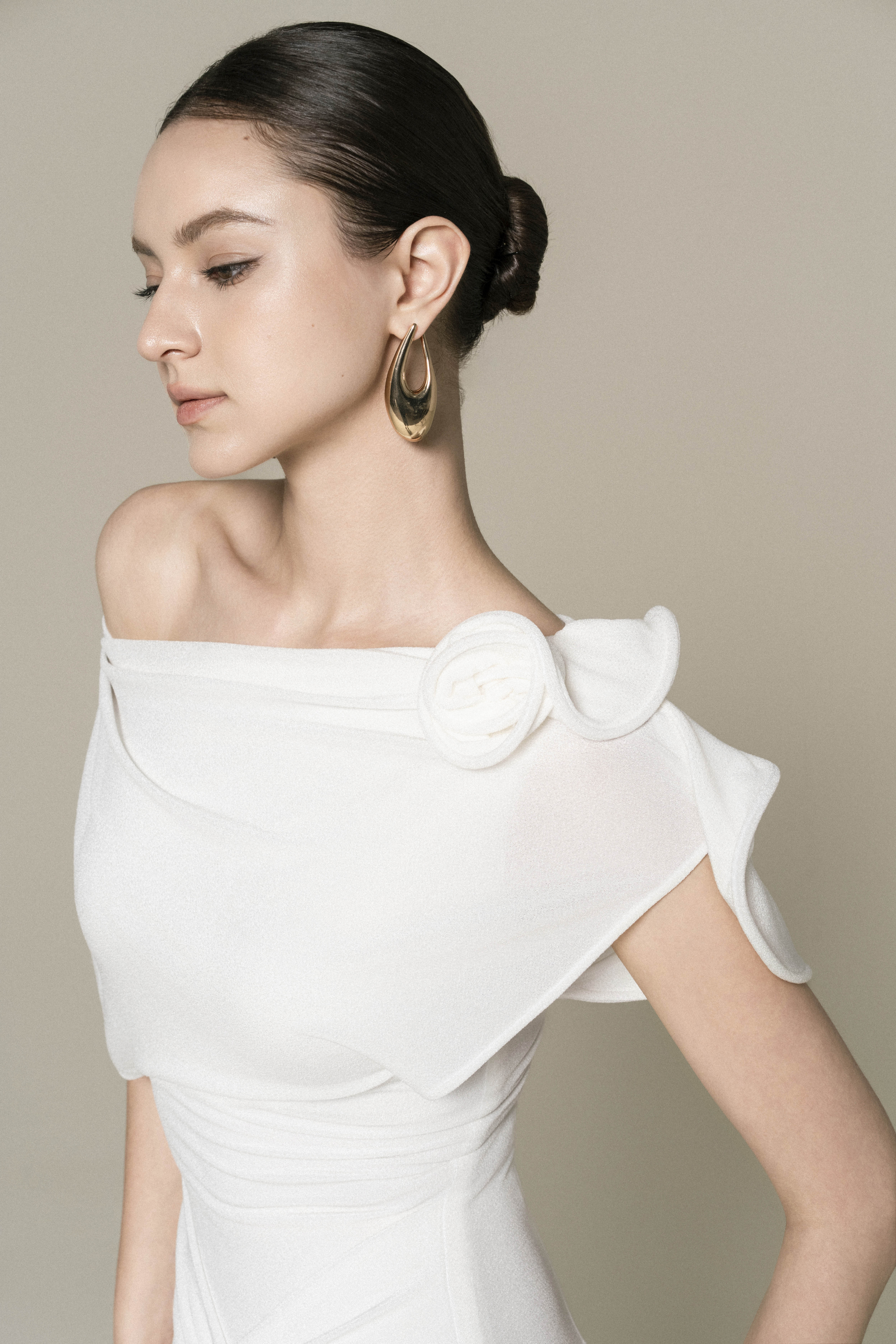 Orchid Drape Gown