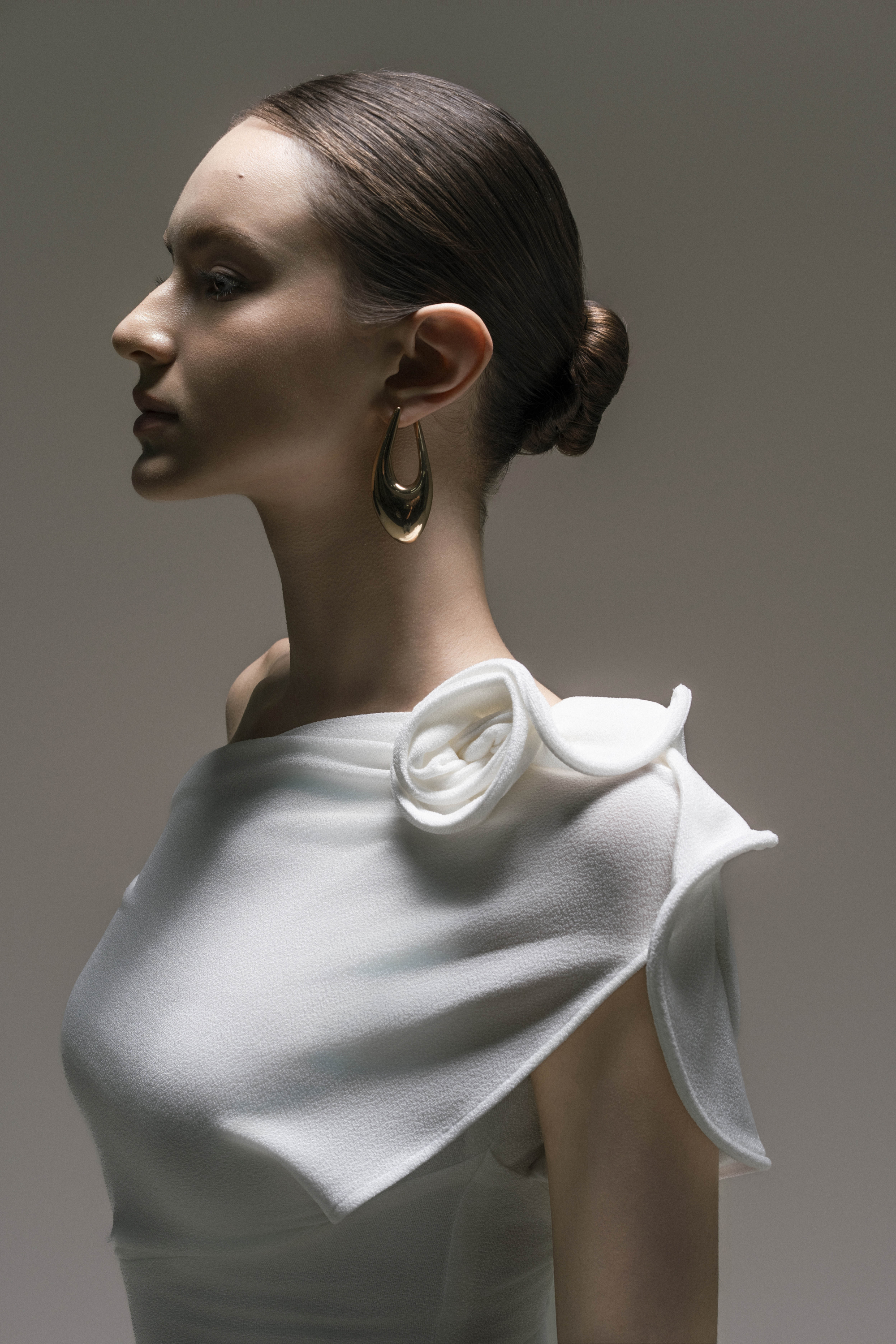 Orchid Drape Gown