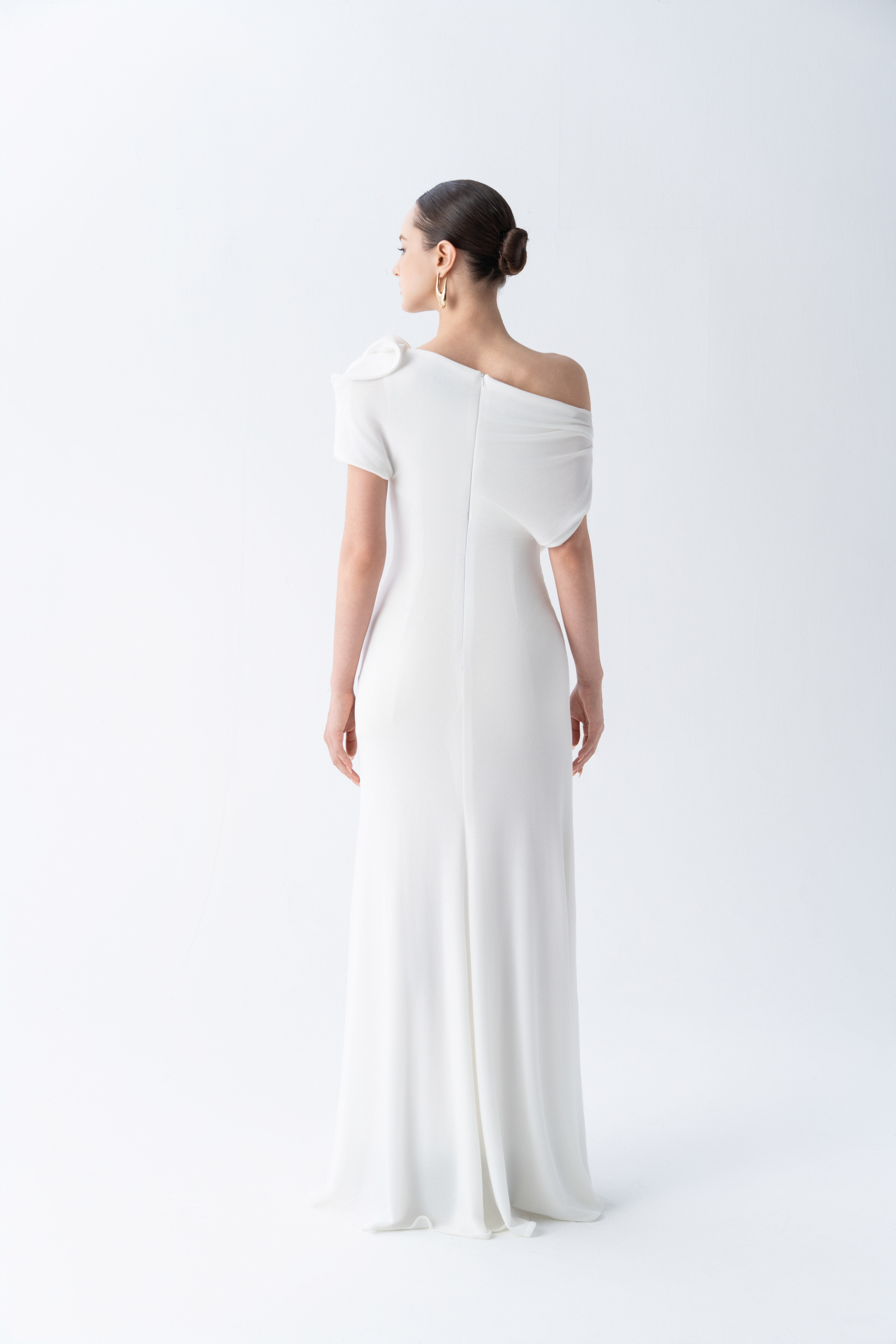 Orchid Drape Gown