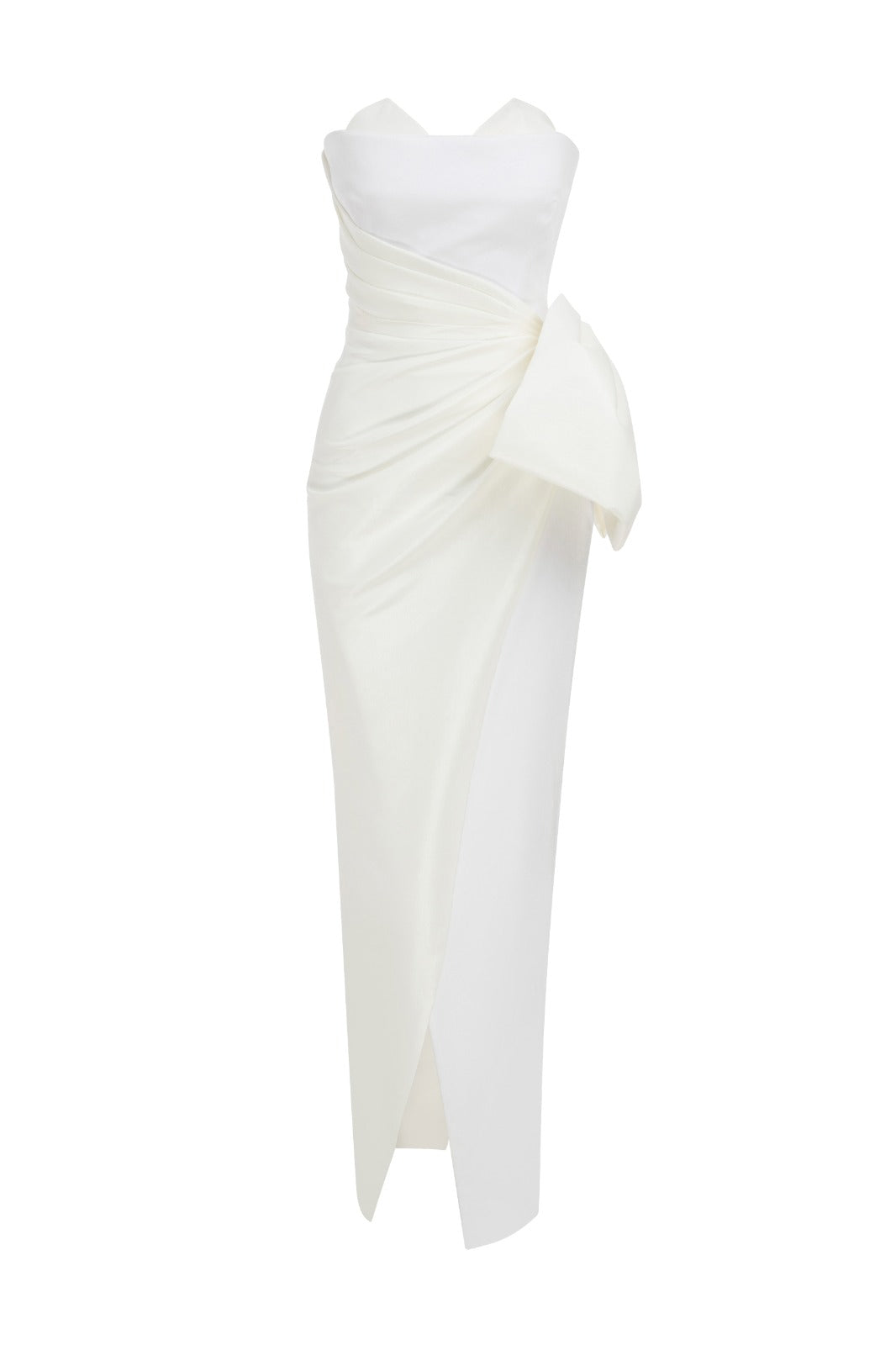 Black Strapless Evening Gown N0558