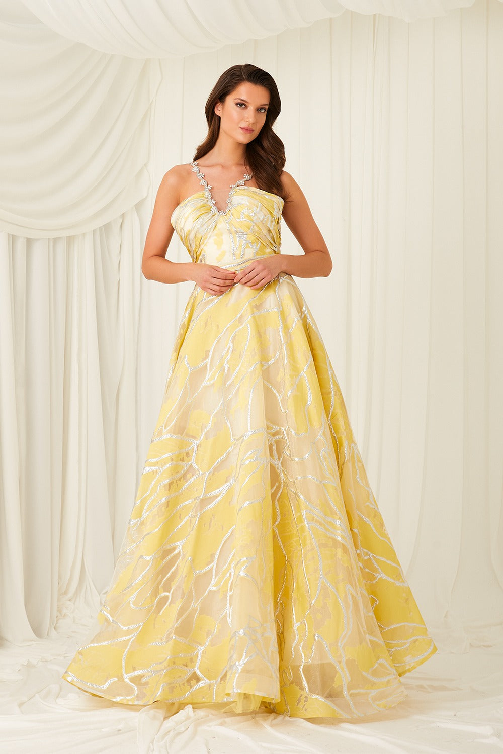 Nour Fathallah N0496 - Elegant Evening Gown