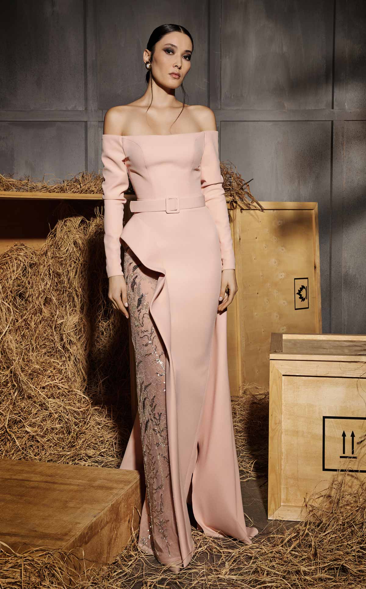 Pink Evening Gown N0660