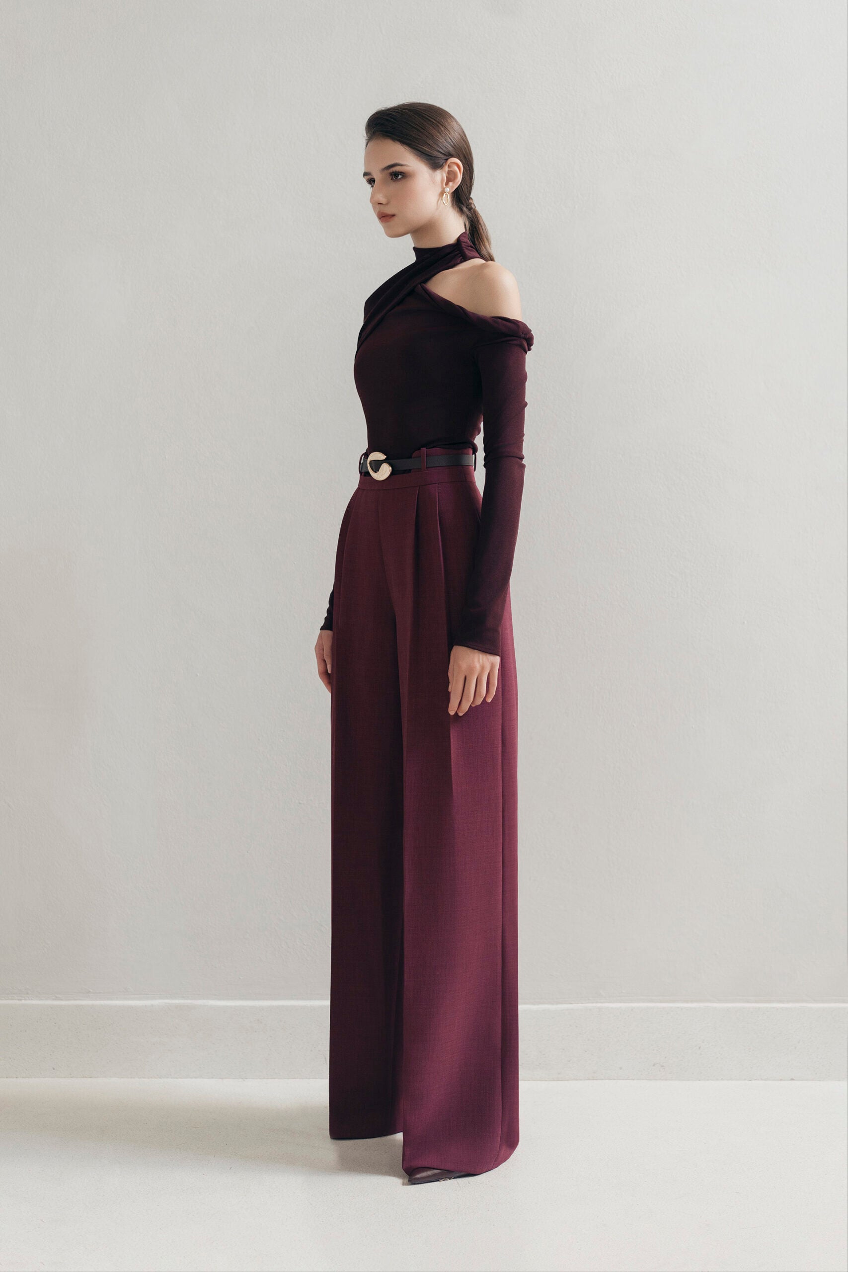 Plum Cap Trousers
