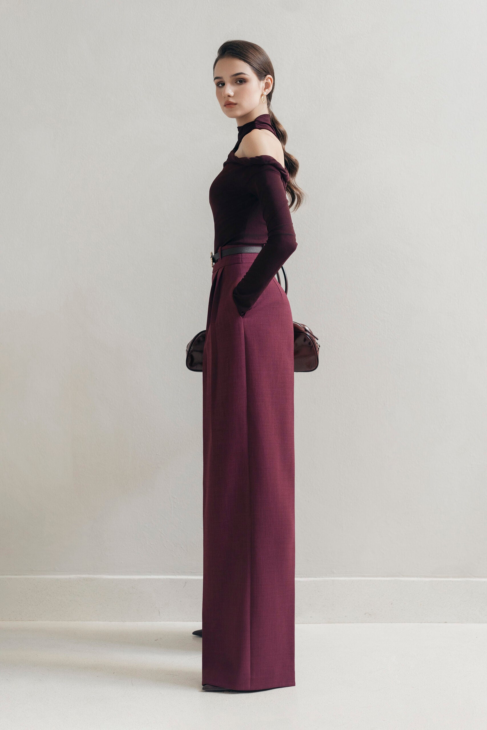 Plum Cap Trousers