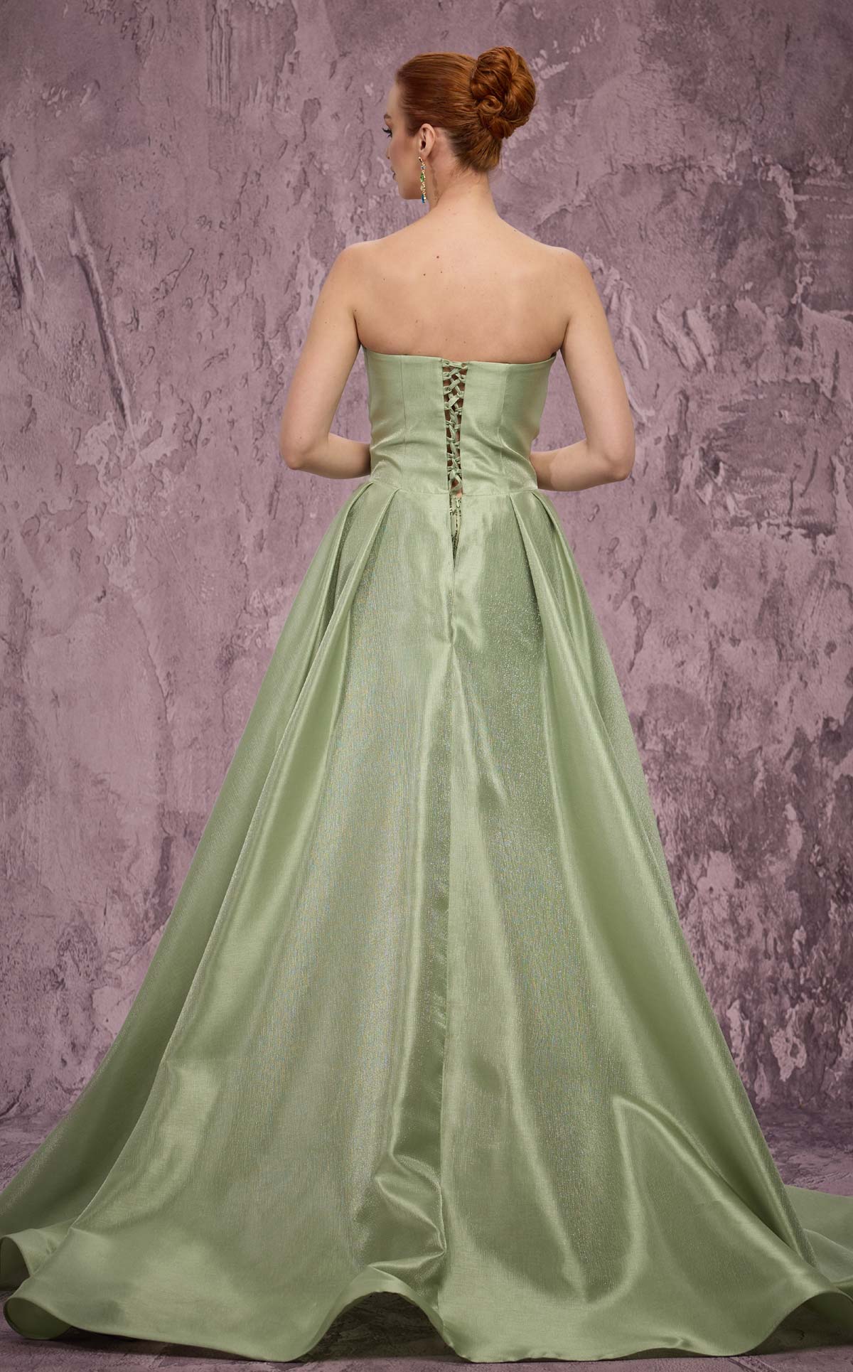 MNM Couture Q2024: Taffeta High-Low Gown