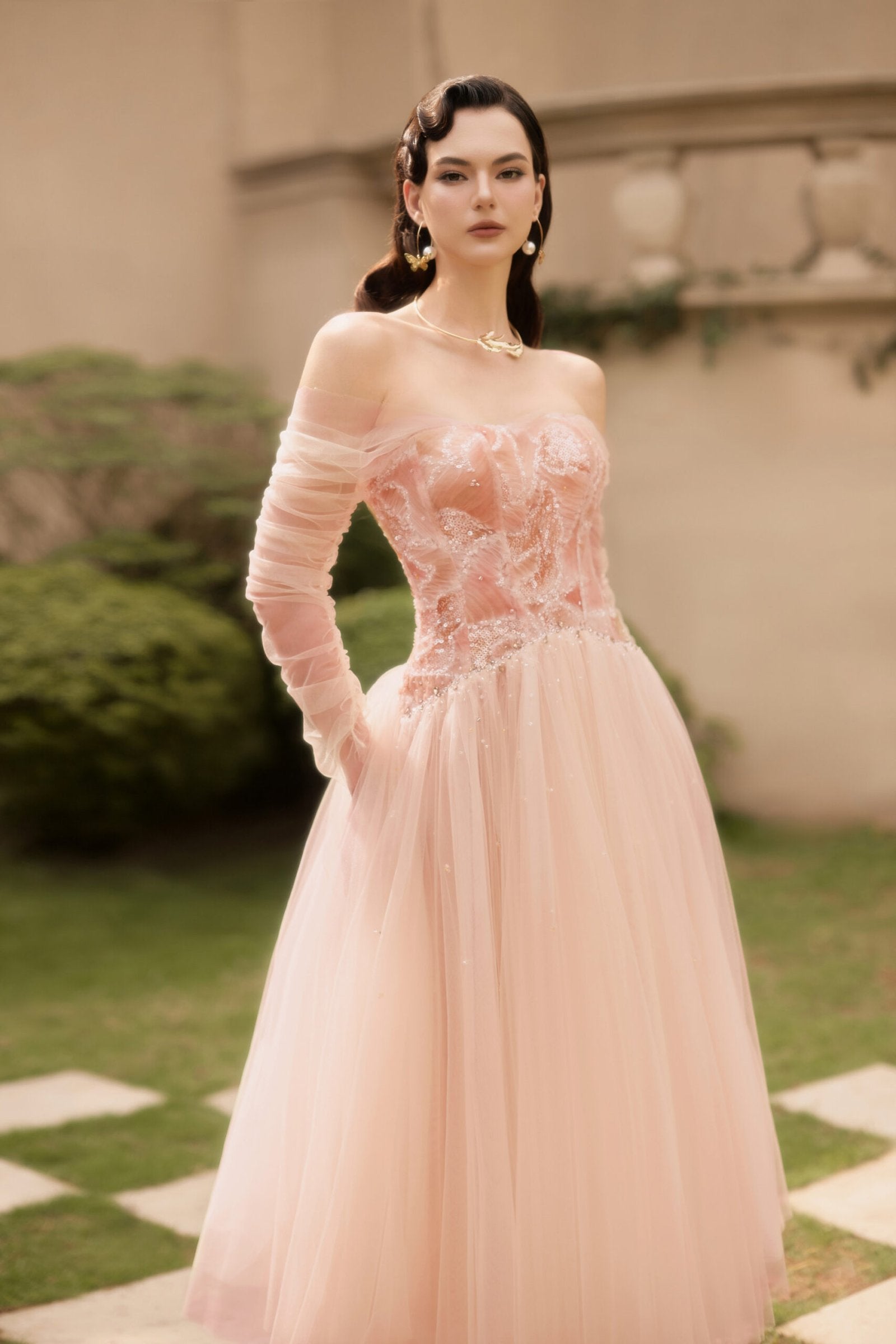 REGINA DRESS - L, Pink image