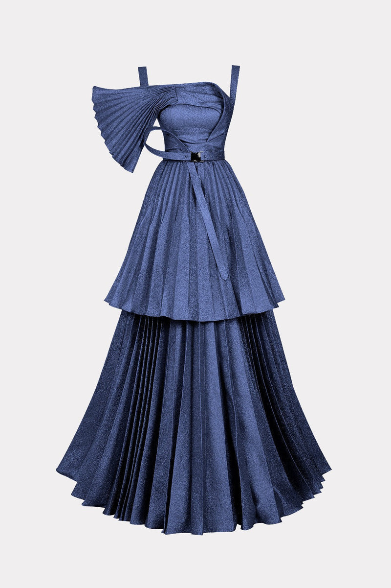 Radiant Evening Jacquard Gown E0017