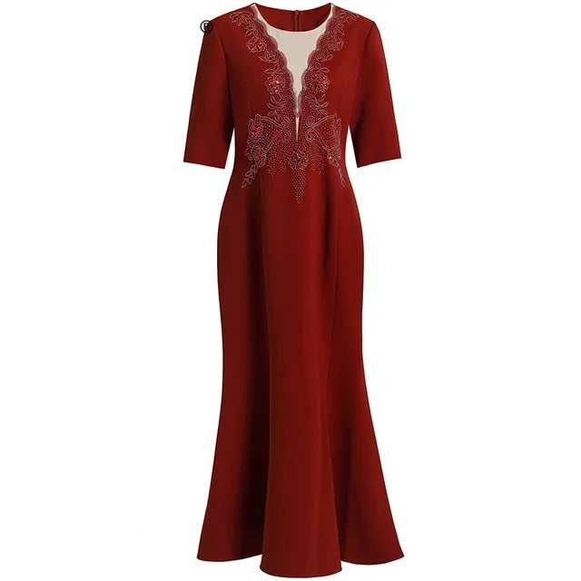 DRESS STYLE - SY538-maxi dress-onlinemarkat-Red-XS - US 2-onlinemarkat