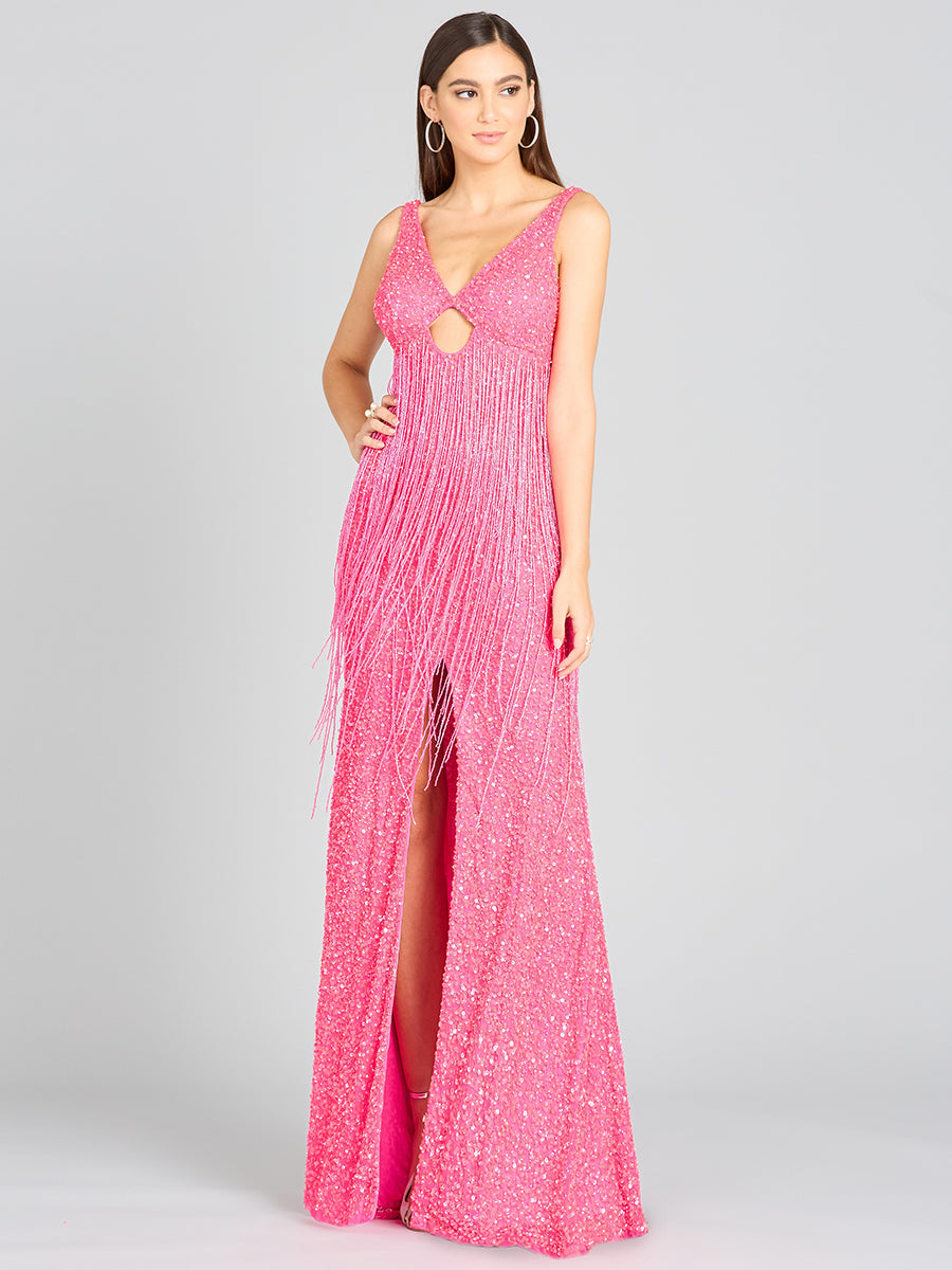 Regan Fringe Sequin Dress 9974