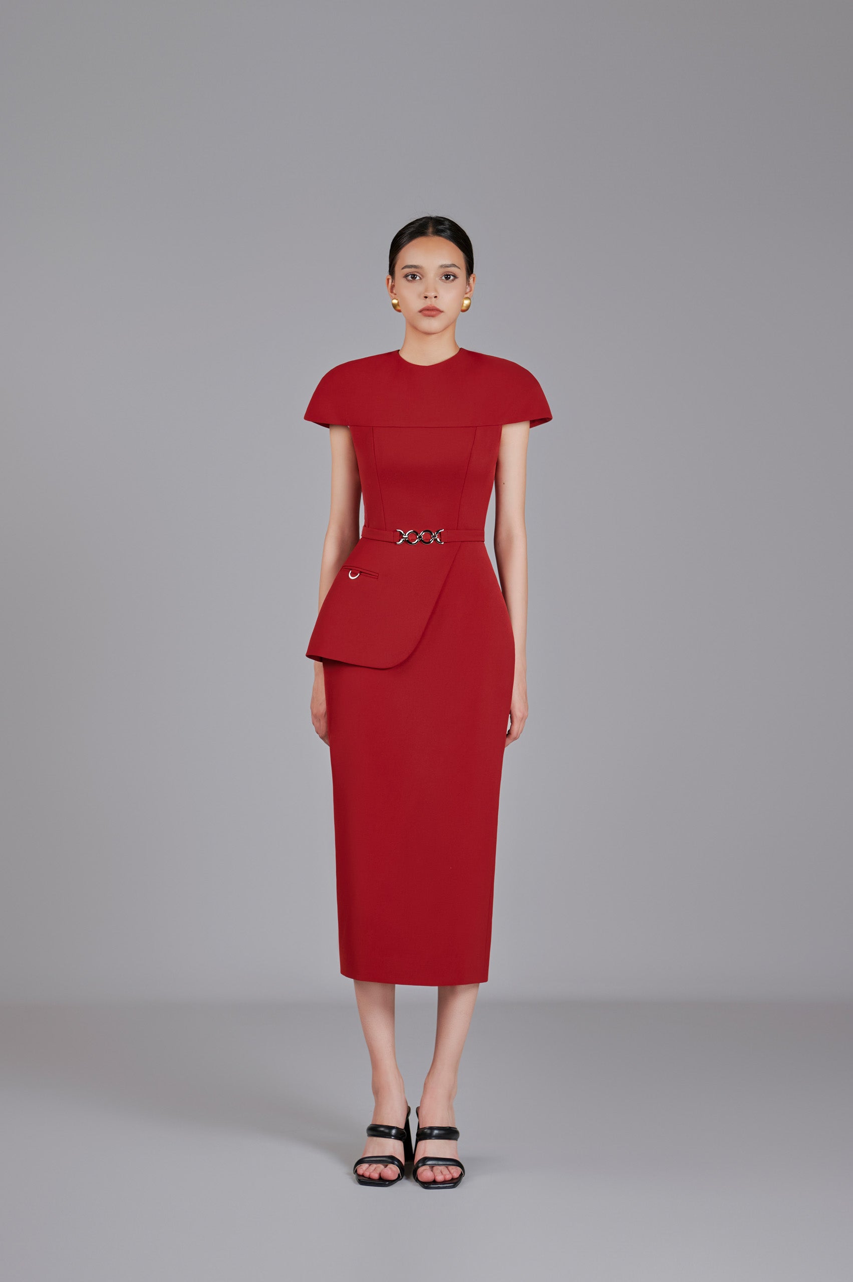 Rowan Peplum Pencil Dress