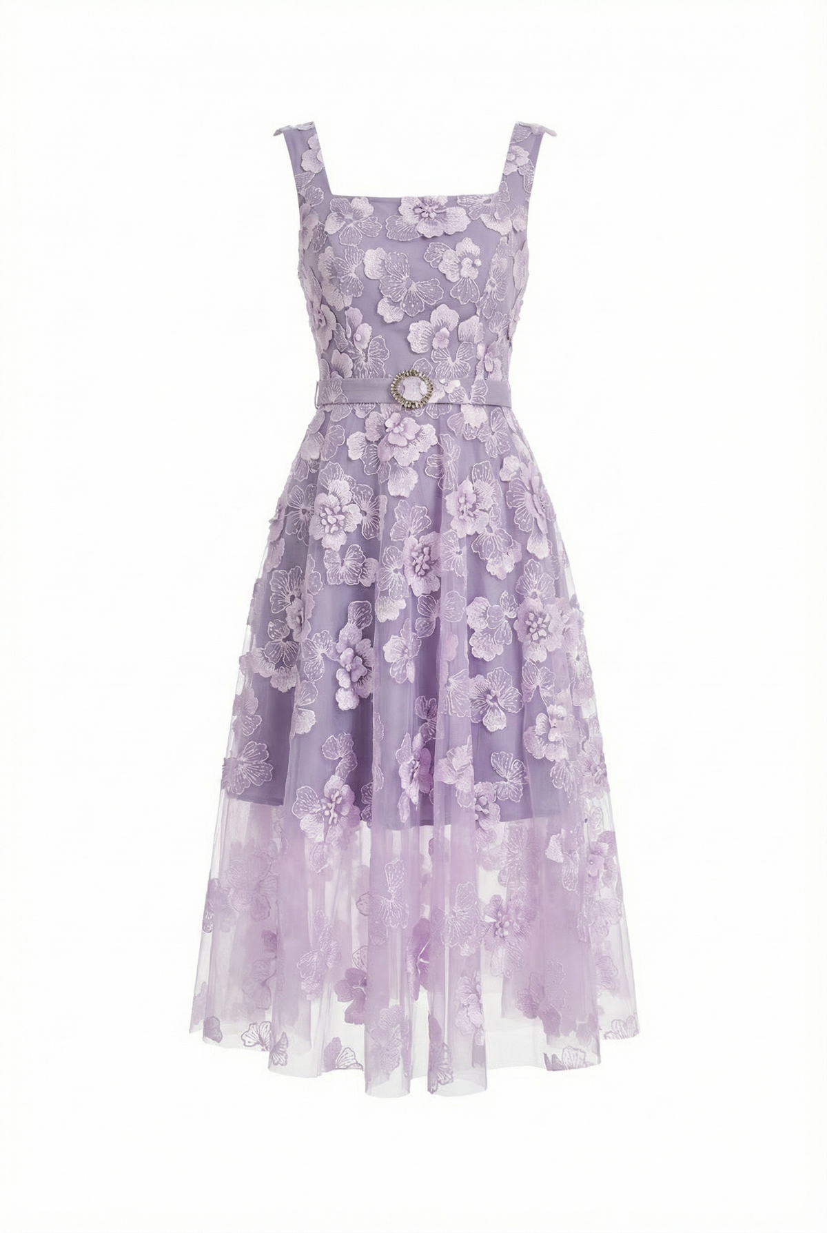 Ryn Dress – Purple Impression Midi Dress