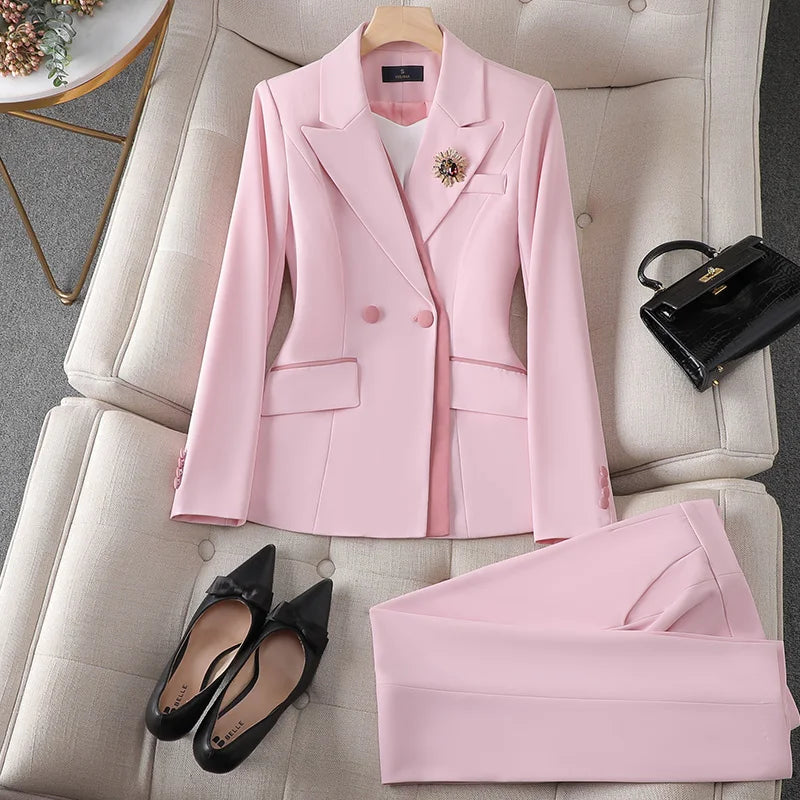 SUIT STYLE - SY702-Suits and Sets-onlinemarkat-pink-M - US 6-onlinemarkat