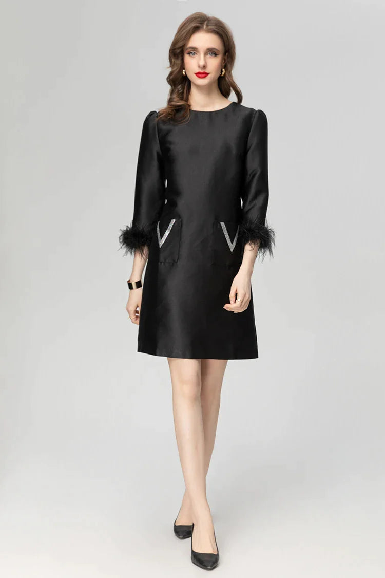 DRESS STYLE - SO209-short dress-onlinemarkat-black-XS - US 2-onlinemarkat