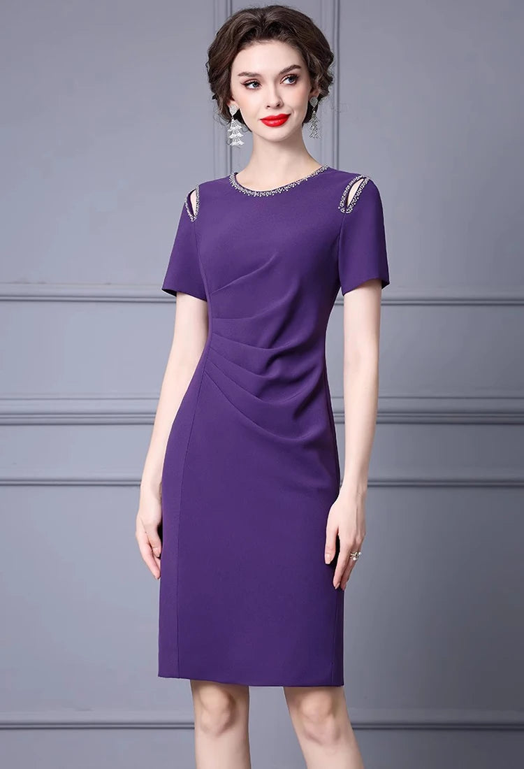 DRESS STYLE - SY811-short dress-onlinemarkat-Purple-XS - US 2-onlinemarkat