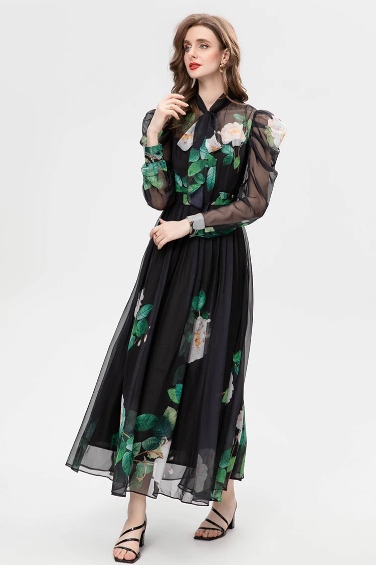 DRESS STYLE - SO211-Midi Dress-onlinemarkat-Mixed Color-XS - US 2-onlinemarkat