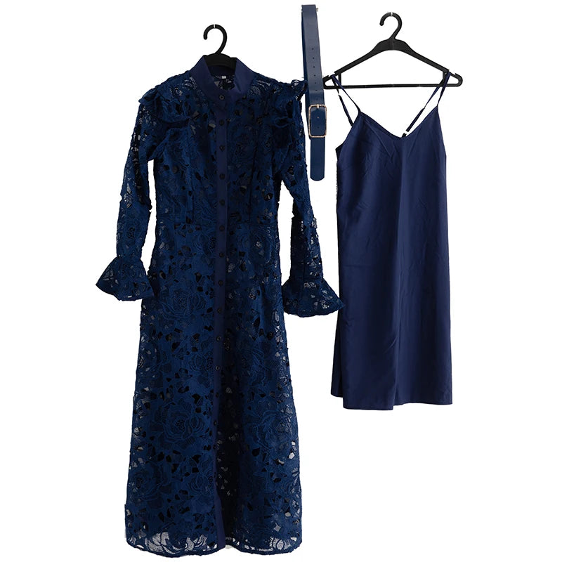 DRESS STYLE - SY877-maxi dress-onlinemarkat-Navy Blue-XS - US 2-onlinemarkat