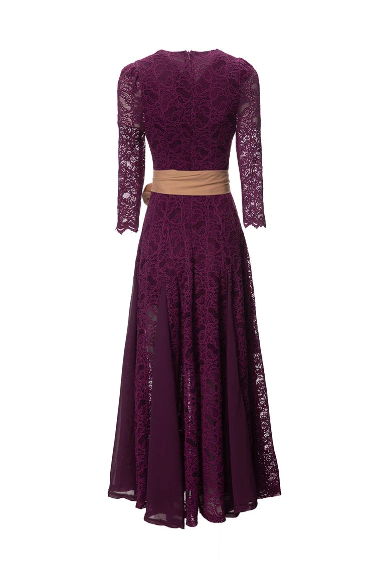 DRESS STYLE - NY3183-Midi Dress-onlinemarkat-Purple-XS - US 2-onlinemarkat