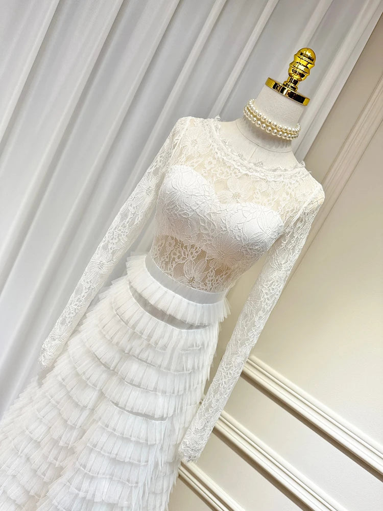 DRESS STYLE - SY486-Midi Dress-onlinemarkat-White-S-onlinemarkat