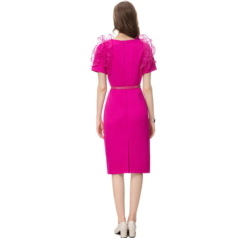 DRESS STYLE - SY517-short dress-onlinemarkat-Orange-XS - US 2-onlinemarkat