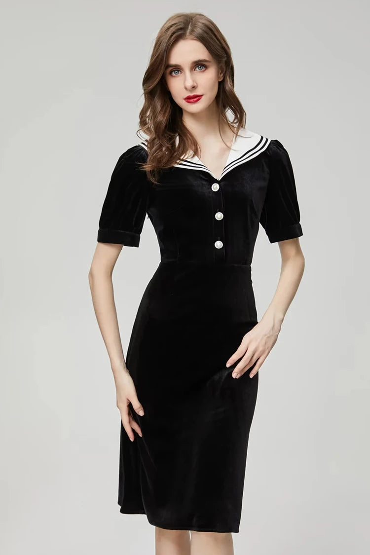DRESS STYLE - NY3301-short dress-onlinemarkat-black-XS - US 2-onlinemarkat