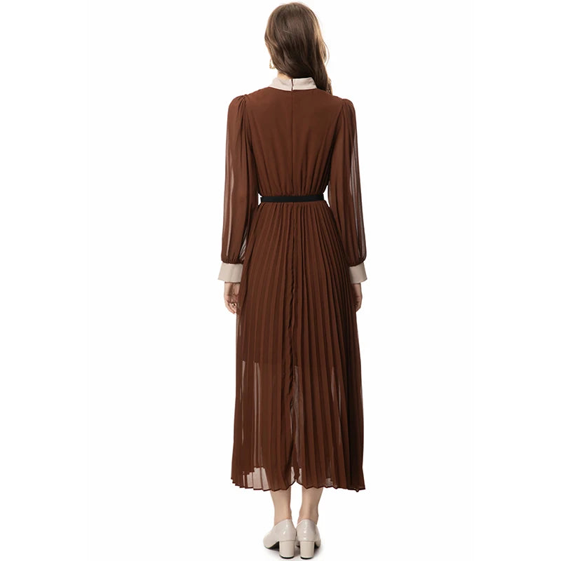 DRESS STYLE - SY806-maxi dress-onlinemarkat-Chocolate-XS - US 2-onlinemarkat
