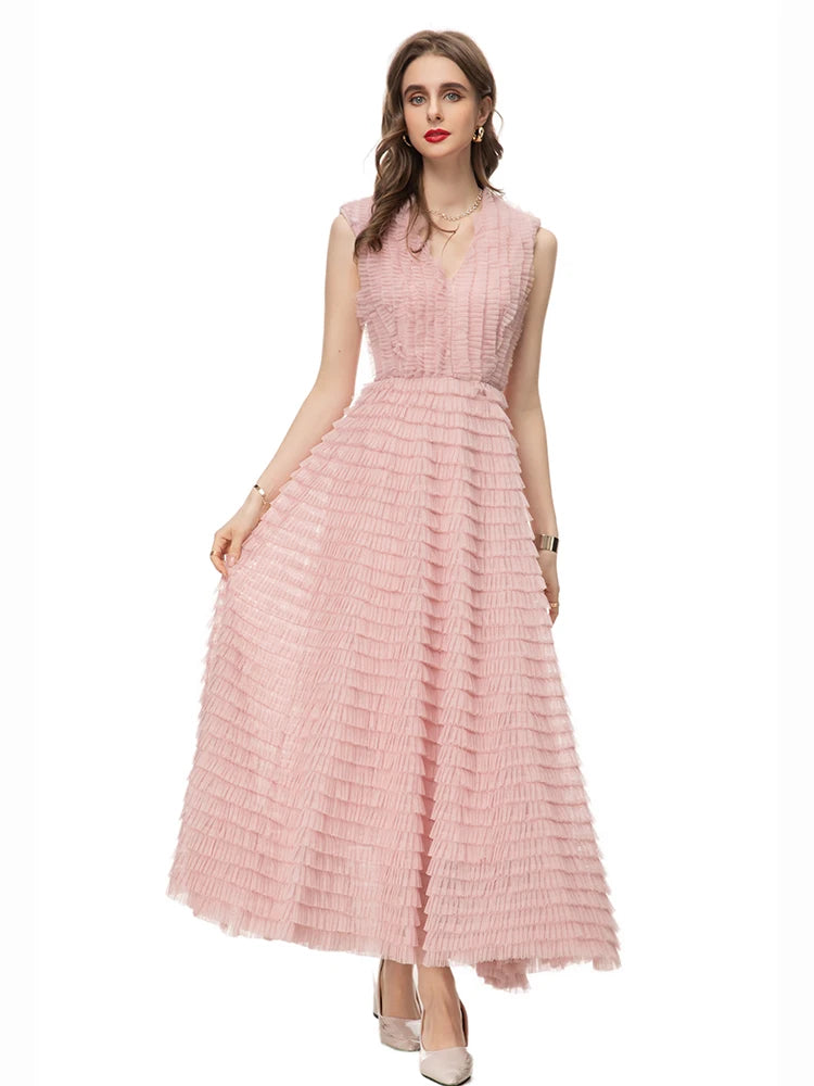 DRESS STYLE - SY457-maxi dress-onlinemarkat-Pink-XS - US 2-onlinemarkat