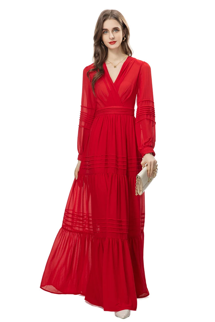 DRESS STYLE - NY3275-maxi dress-onlinemarkat-Red-XS - US 2-onlinemarkat