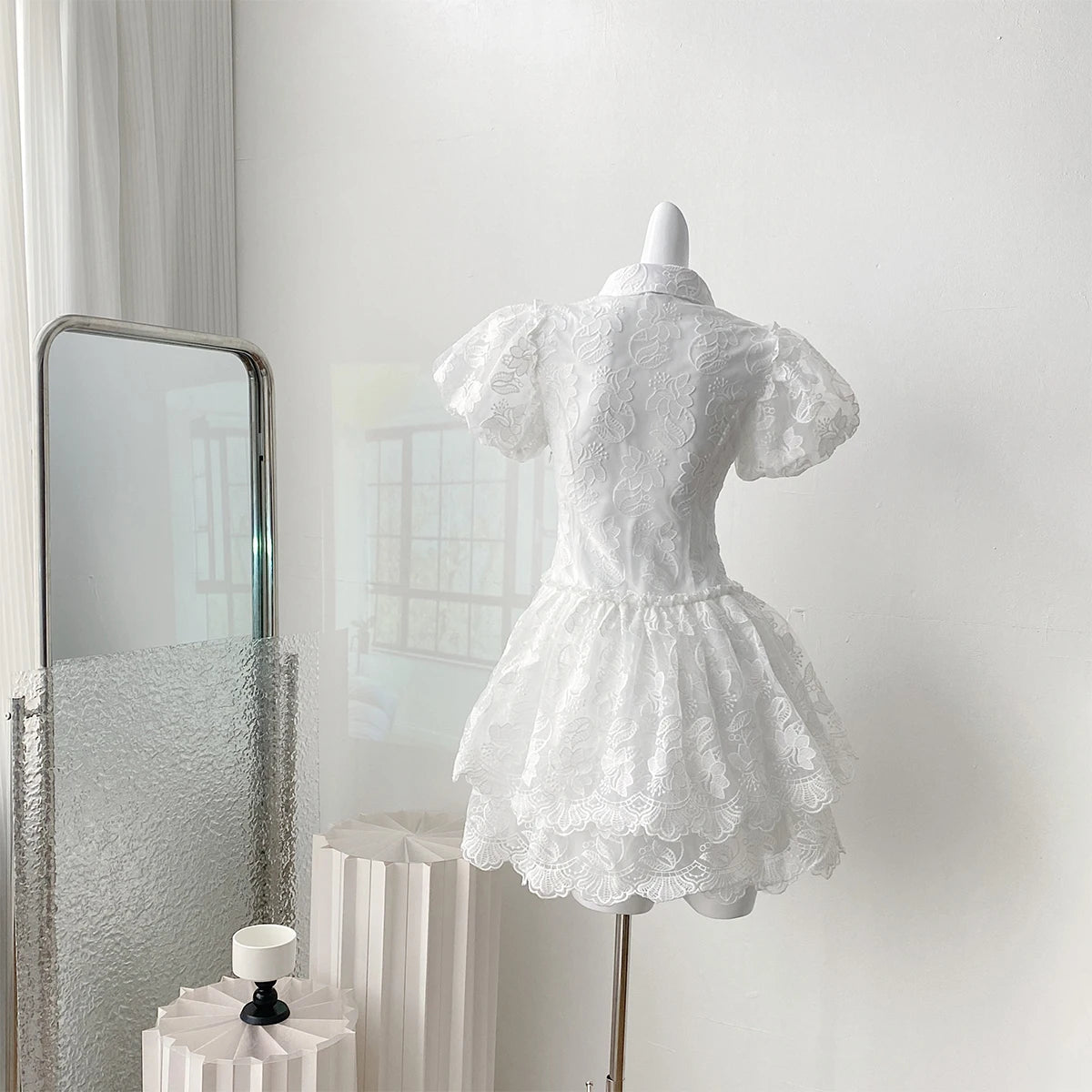 DRESS STYLE - SY773-short dress-onlinemarkat-white-XS - US 2-onlinemarkat