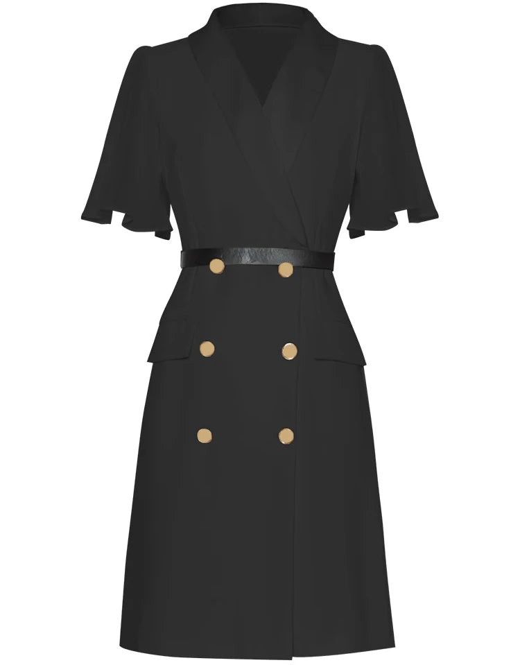 DRESS STYLE - SY639-short dress-onlinemarkat-Black-XS - US 2-onlinemarkat