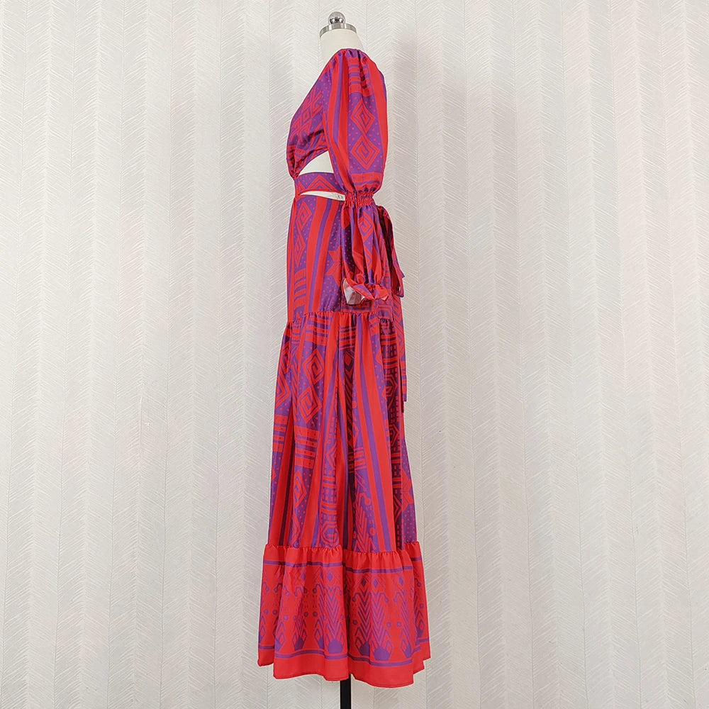 DRESS STYLE - SY751-maxi dress-onlinemarkat-Red-XS - US 2-onlinemarkat
