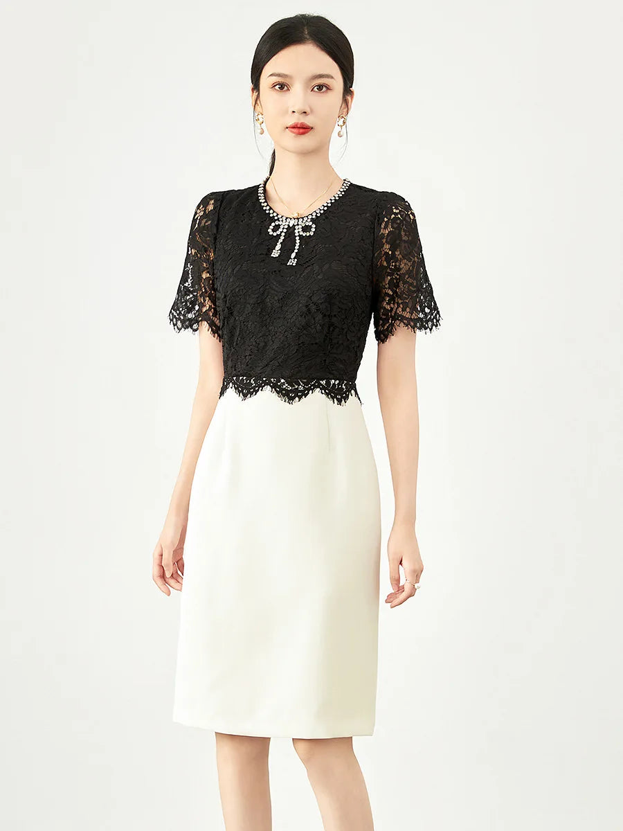 DRESS STYLE - SY902-short dress-onlinemarkat-Black-XS - US 2-onlinemarkat