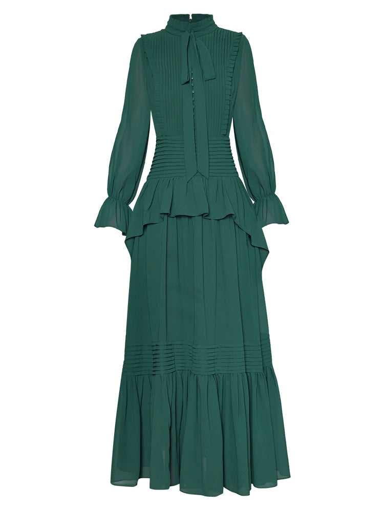 DRESS STYLE - SY667-maxi dress-onlinemarkat-green-XS - US 2-onlinemarkat